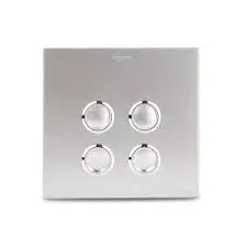 Schneider Electric Ulti Impress - 4 Gang Push-Push Switch Cover (UC24SW/P>XCG-OS)